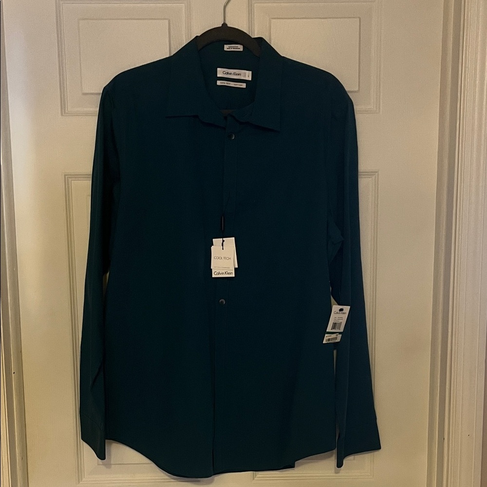 Calvin Klein Dark Teal Long Sleeve Shirt